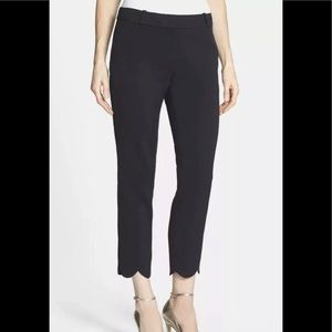 Kate Spade Jackie Black Pants Size 14 Scallop Hem
